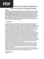 Testing of Network Using Sophos Firewall With Layer Three Switch Through Dos Attacks