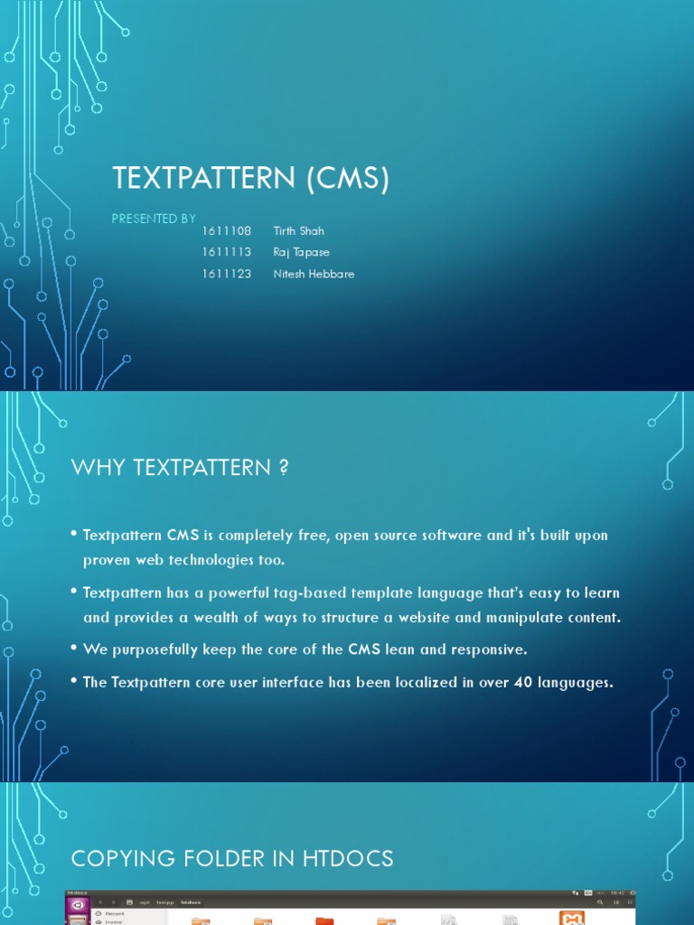 Overview of Textpattern CMS Setup | PDF