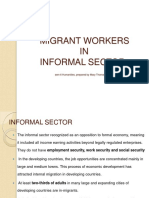 Migrant Workers in Informal Sector