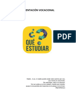 ORIENTACIÓN VOCACIONAL Cuadernillo