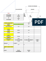 Design of Alluvial Channel (By Kennedy Method) : Given