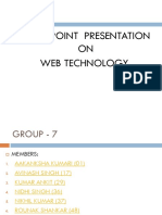 Powerpoint Presentation ON Web Technology