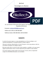 Biotech Tecnologia A Tu Alcance