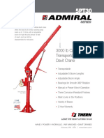 3000 LB Capacity Transportable Davit Crane: Series