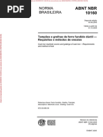 NBR 10160 - Tampões e Grelhas de Ferro Fundido Dúctil