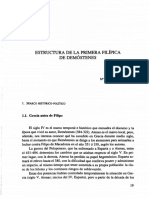 Estructura de La Primera Filipica de Demostenes PDF