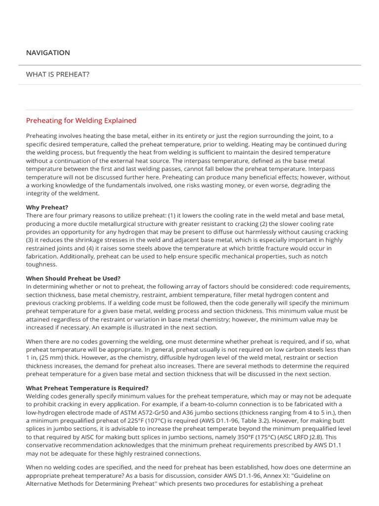 What Is Preheat Download Free PDF Welding Construction