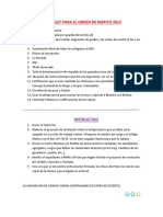 Check List e Instructivo para El Orden de Merito 2015