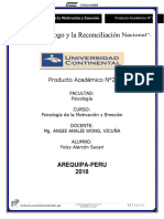 Producto Académico N°2: Arequipa-Peru 2018