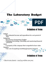 The Laboratory Budget