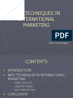 New Techniques in International Marketing