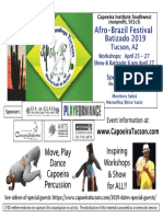 Capoeira Institute Southwest - Afro-Brazilian Festival 2019 Poster - CFSD