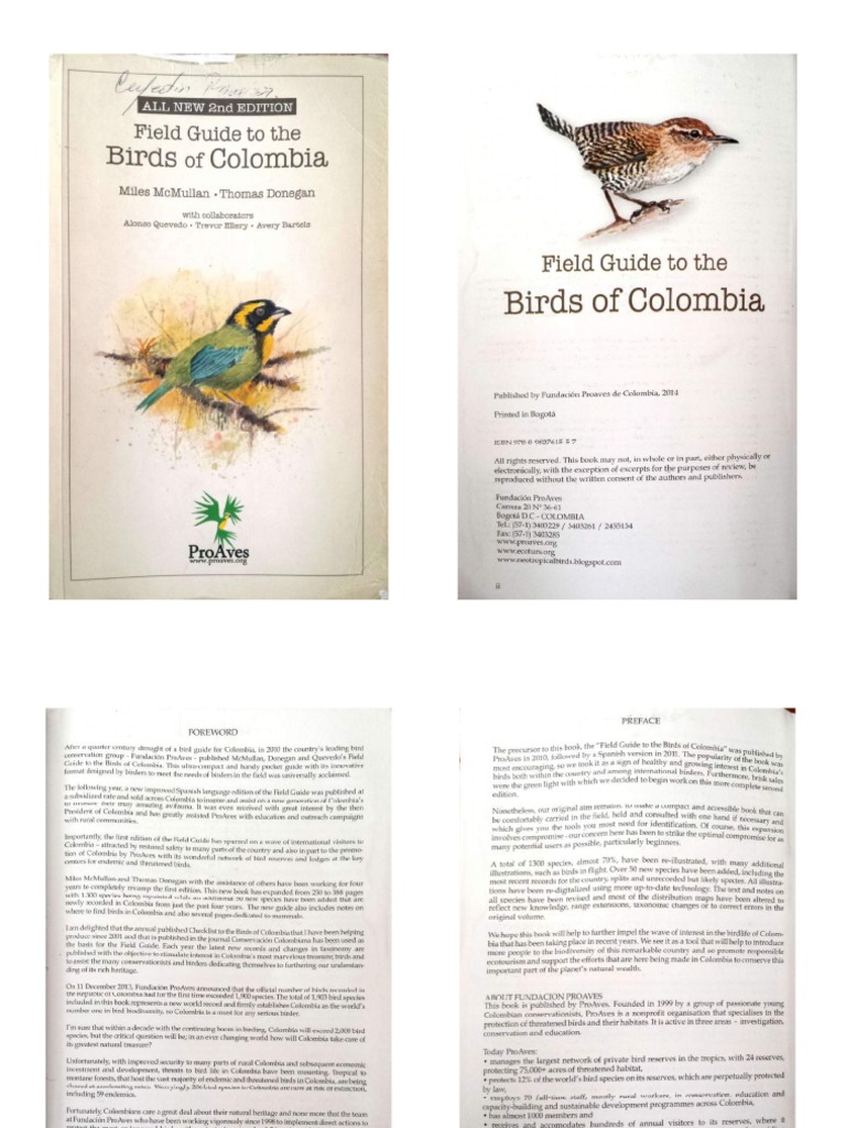 Field Guide To The Birds of Colombia McMullan & Donegan1 PDF