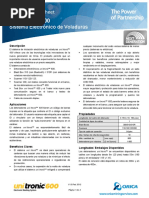 Uni Tronic 600 System TDS V1.6 SPANISH - 16 PDF