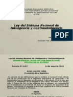 Ley Del Sistema Nacional de Inteligencia y Contrainteligencia