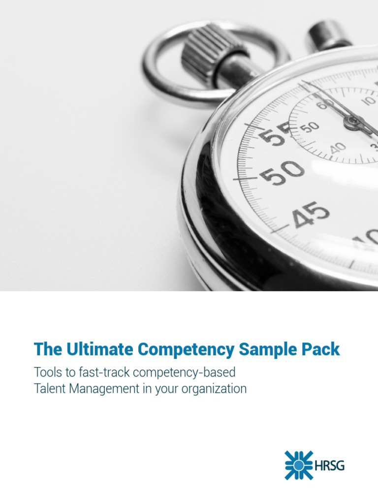Competency Sample Pack June 2016 | PDF | Competence (Human Resources ...