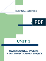 Environmental Studies - A Multidisciplinary Subject