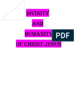 Divinity AND Humanity OF CHRIST Jesus