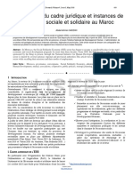 Etat Des Lieux Du Cadre Juridique Et Instances de Leconomie Sociale Et Solidaire Au Maroc (1)