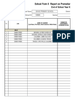 School Form 5 SF5K Report on Promotion and Level of Proficiency for Kinder (1)