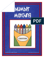Number Matching Activity Crayons