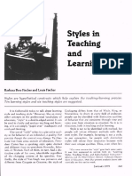 Styles in Teaching and Learning: Barbara Bree Fischer and Louis Fischer