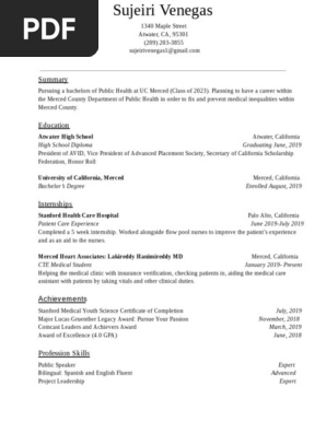 official resume - google docs