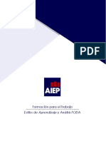 Estilo de Aprendizaje y Análisis FODA - PDF Semana 4