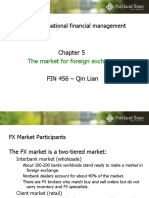 FIN 456 International Financial Management: The Market For Foreign Exchange