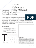 Academic Microcultures and Student Identity