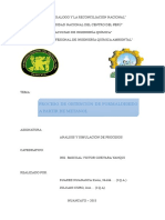 Informe Final de Obtencion de Formaldehido A Partir de Metanol