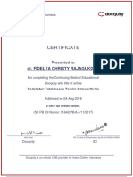 Certificate: Dr. Fidelya Christy Rajagukguk