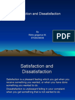 Satisfaction and Dissatisfaction