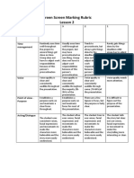 Marking Rubric