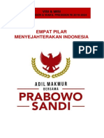 Visi Misi Adil Makmur Bersama Prabowo Sandi PDF