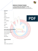 Contoh Formulir Pendaftaran