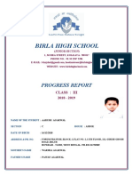 Birla High School: Progress Report