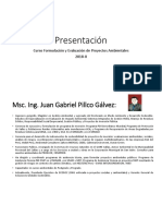 Presentación y Trabajos Proyectos Ambientales PDF