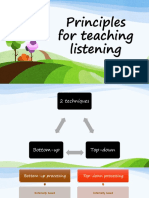 Principles For Teaching Listening