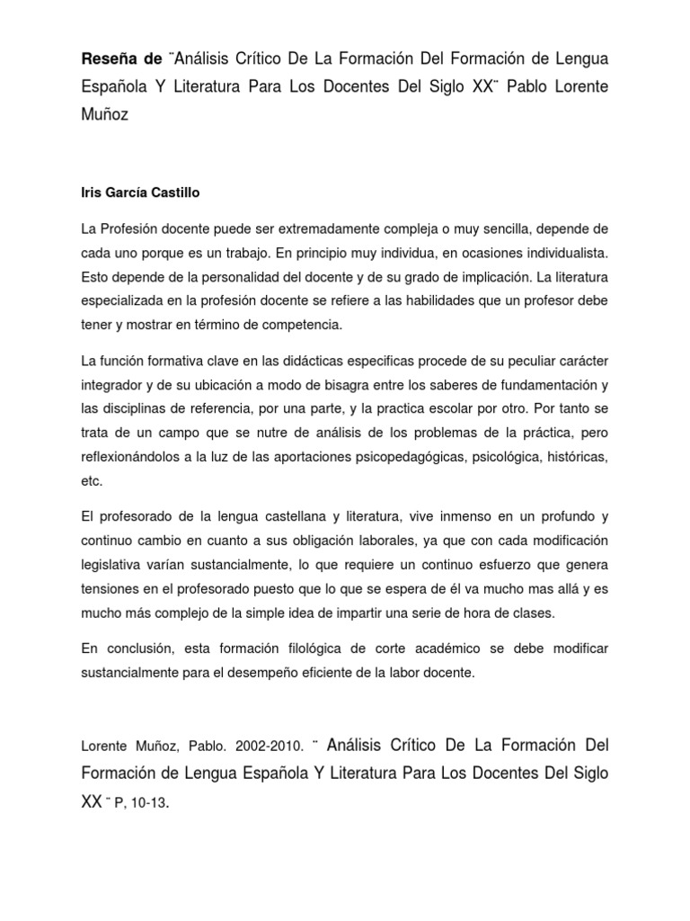 30 11 17 Reseña Letra | PDF
