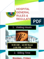 Hospital General Rules & Regulations