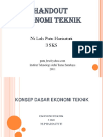 Konsep Dasar Ekonomi Teknik PDF