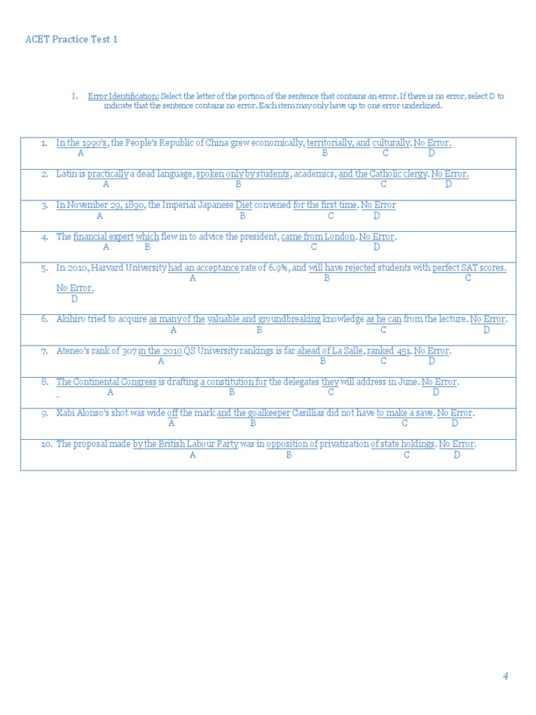 ACET Practice Test Overview | PDF | Toilet | Triangle