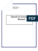 Signals & Systems Lab Manual