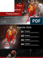 Professional Basketball Player Sports PowerPoint Templates