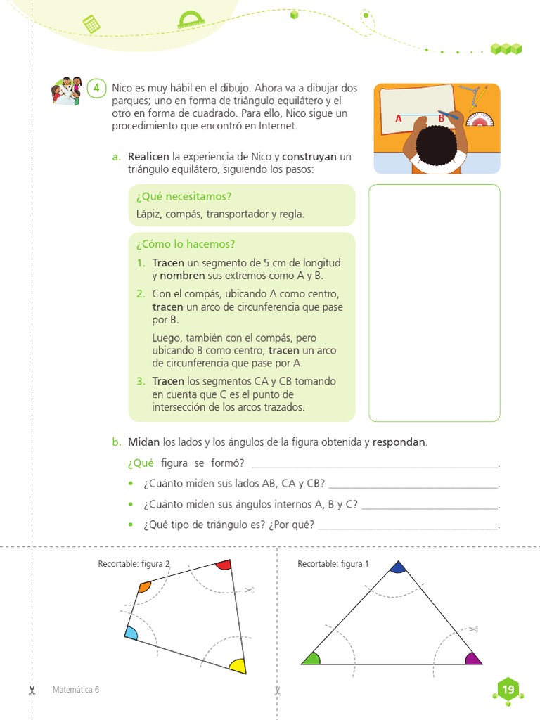 Imprimir Mate 6to | PDF | Triángulo | Espacio