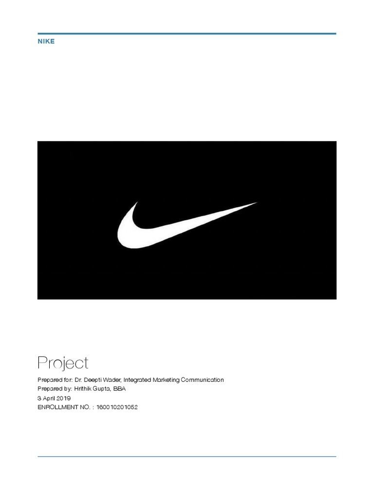 integrated marketing communication plan for nike