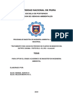 Tratamiento de Aguas de Proceso de La Planta de Beneficio