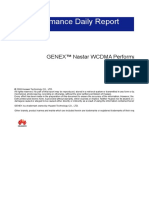 GENEX™ Nastar WCDMA Performance Daily Report