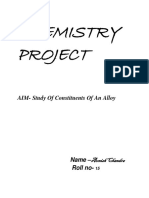 CHEMISTRY PROJECT AIM-Study of Constitue